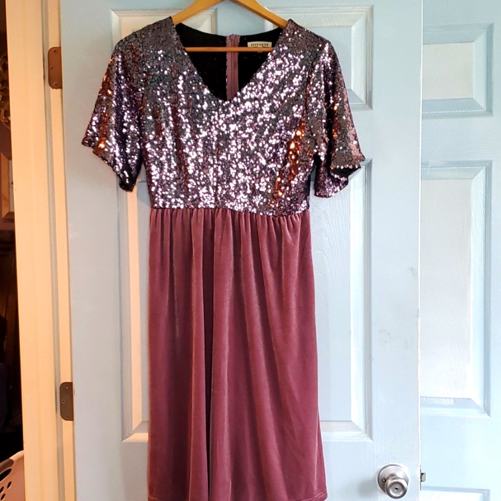 Jessakae sequin velvet dress